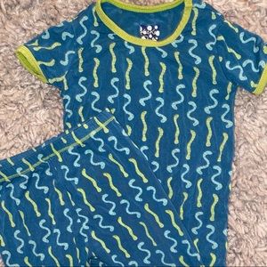 Kickee Pants PJ Set—Worms